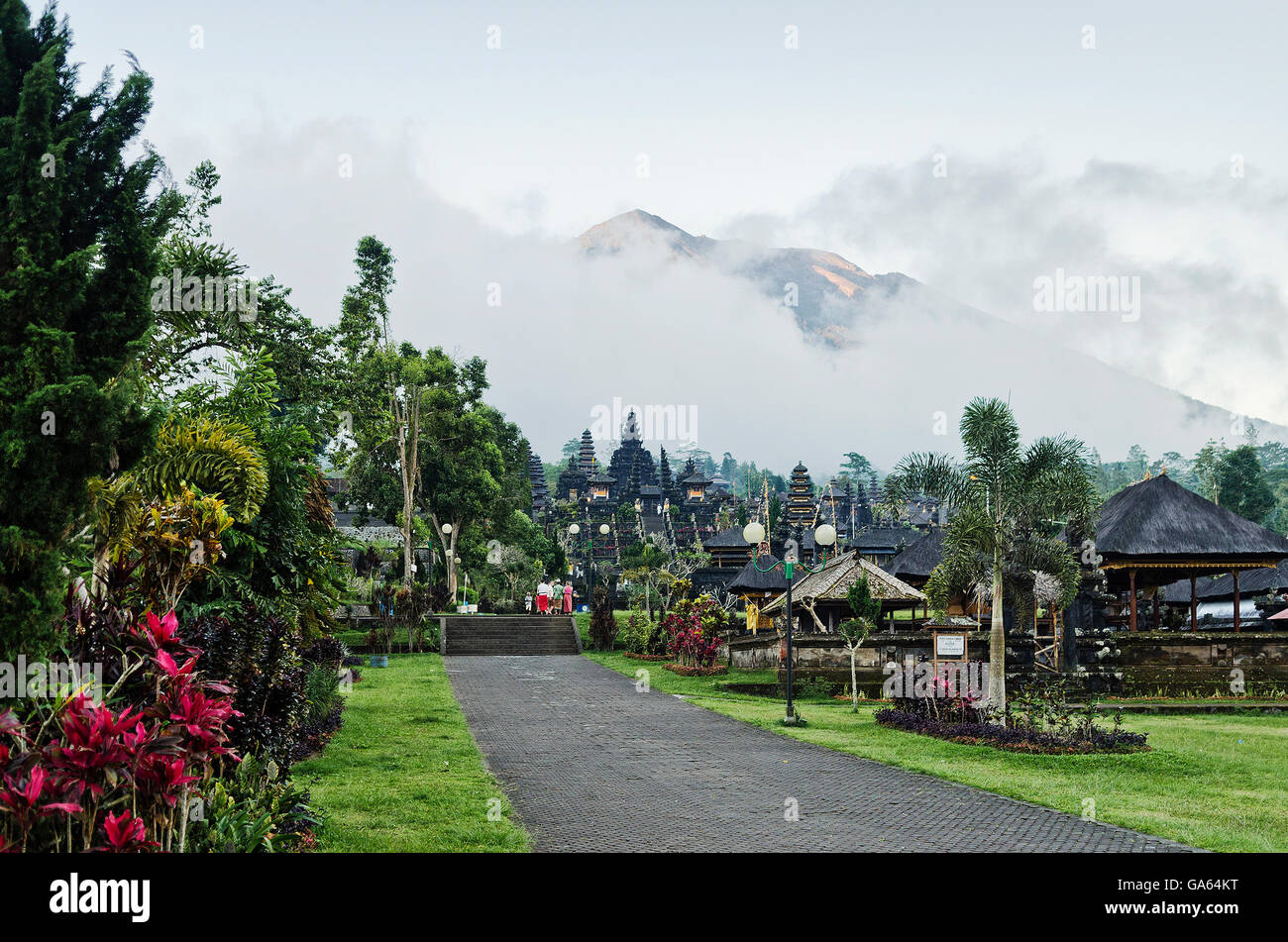 Besakih Tempel Komplex Wahrzeichen Attraktion in Bali Indonesien Stockfoto