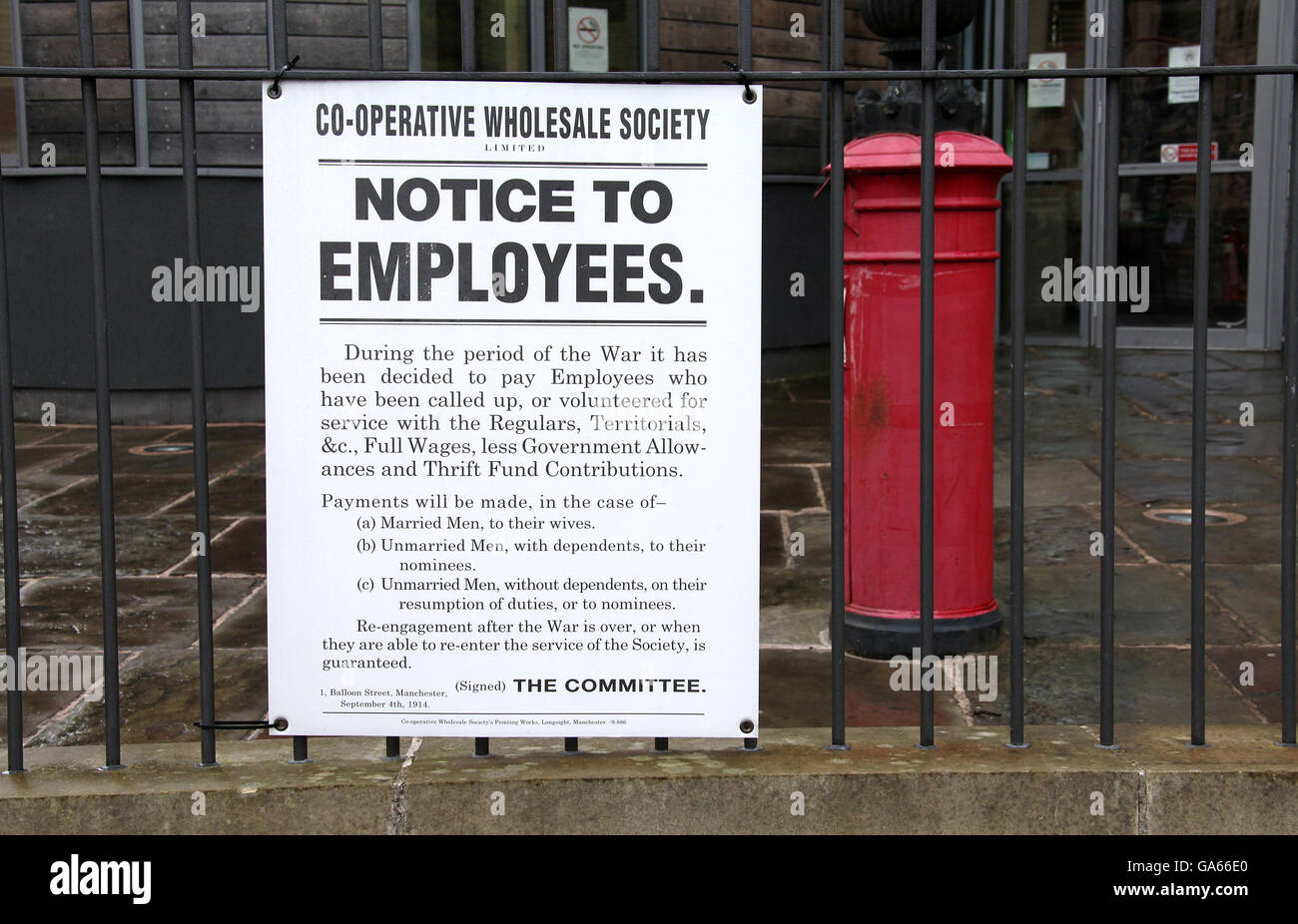 Museum in Toad Lane in Rochdale Pioniere Stockfoto