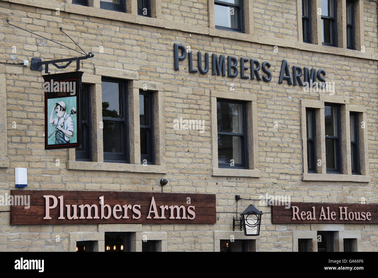 Klempner Arms Pub in Huddersfield Stockfoto