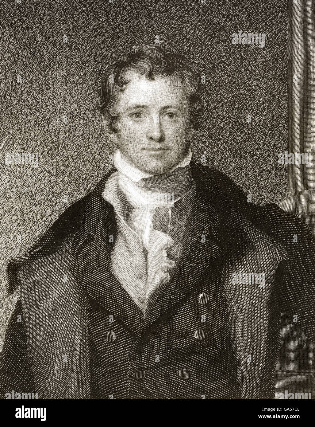 Sir Humphry Davy, 1. Baronet, 1778-1829, Cornish Chemiker und Erfinder, Stockfoto