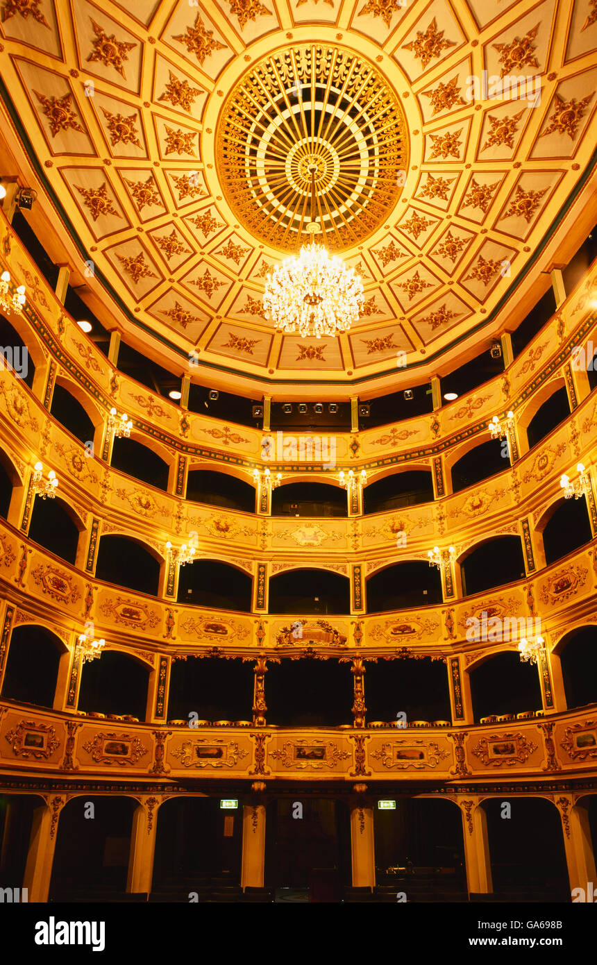 Manoel Theatre, älteste Opernhaus weltweit, La Valletta, Malta, Europa Stockfoto
