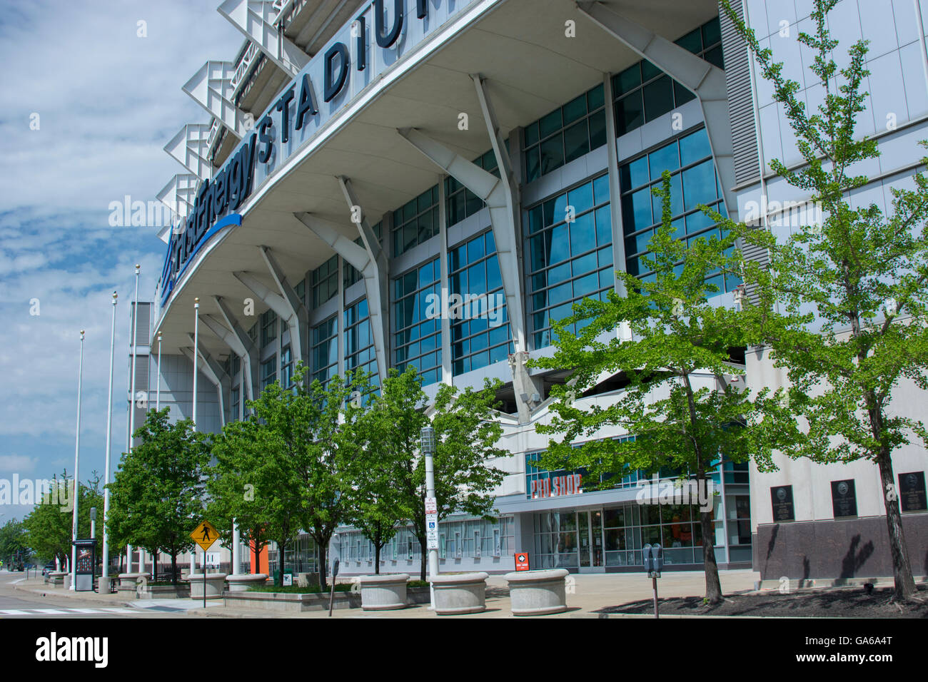 Ohio, Cleveland. Cleveland Browns Stadium aka erstes Energie-Stadion. Stockfoto