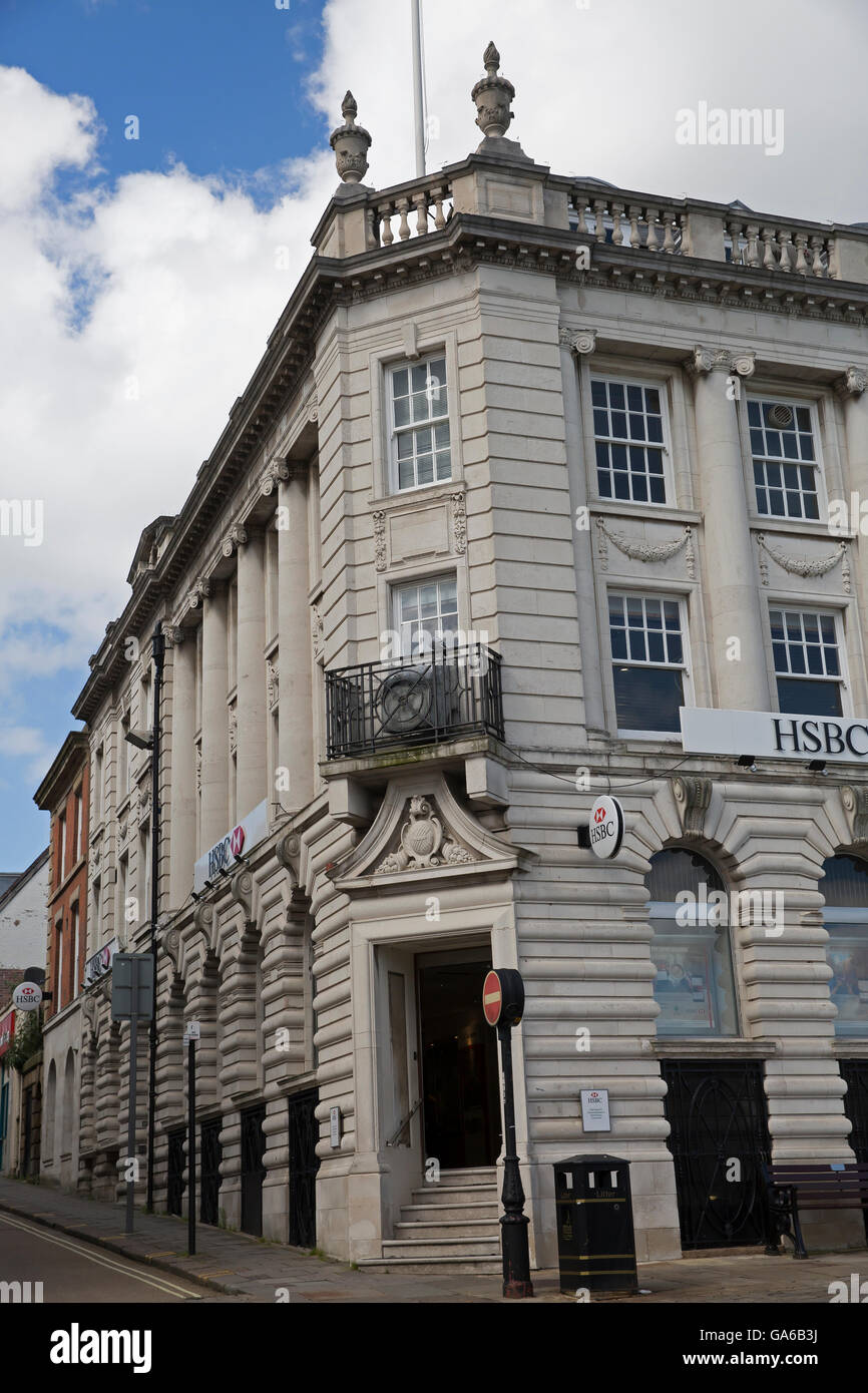 HSBC Bank in Chesterfield UK Stockfoto