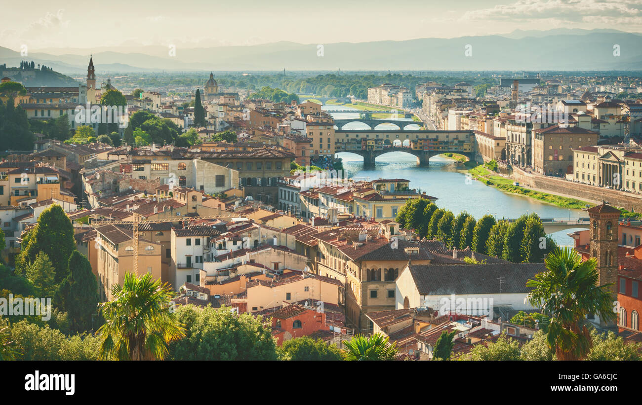 Stadtbild in Florenz, Italien. Stockfoto