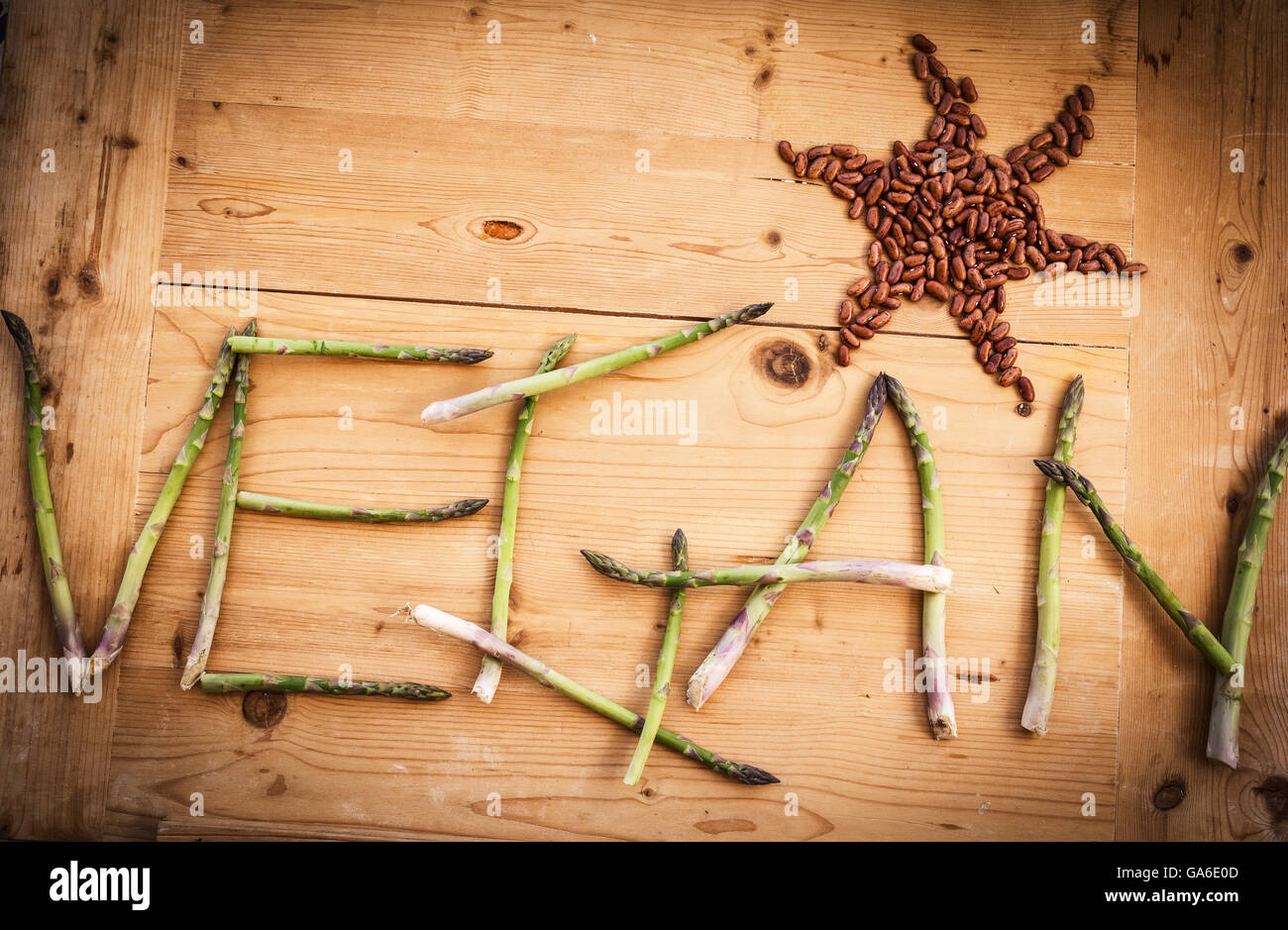 Vegan Leben Stil Stockfoto