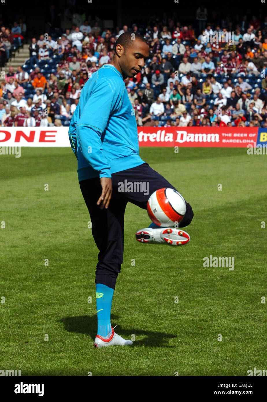 Fußball - freundlich - Heart of Midlothian V Barcelona - Murrayfield Stadium Stockfoto