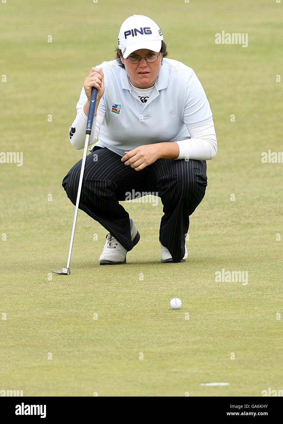 Wales becky brewerton auf green ricoh british open old course Fotos