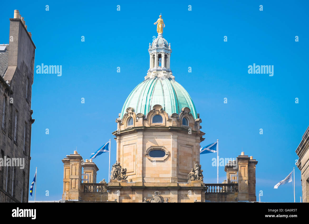 Edinburgh ist hügelig Hauptstadt Schottlands Stockfoto