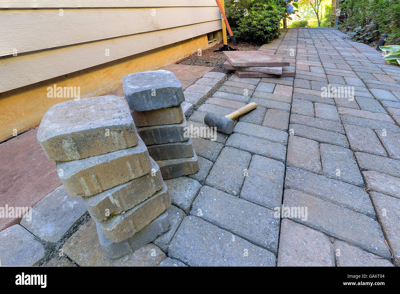 Stein Fliesen Und Kacheln Fur Seite Hof Terrasse Hardscape Mit