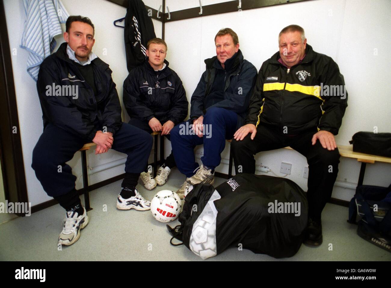 Fußball - Hucknall Town Schulung Stockfoto