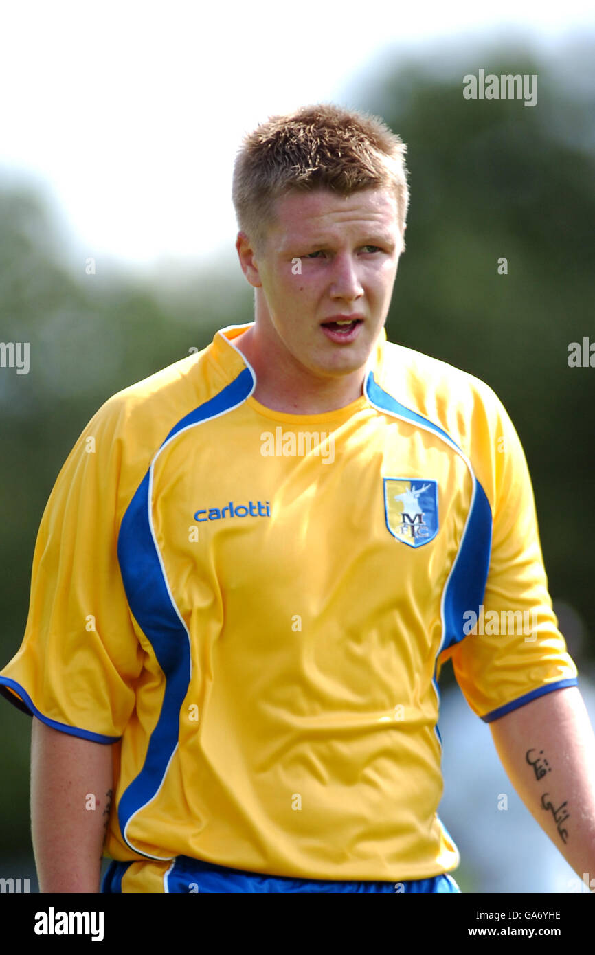 Fußball - freundlich - Mansfield Town / Derby County - Field Mill. Dan Martin, Stadt Mansfield Stockfoto