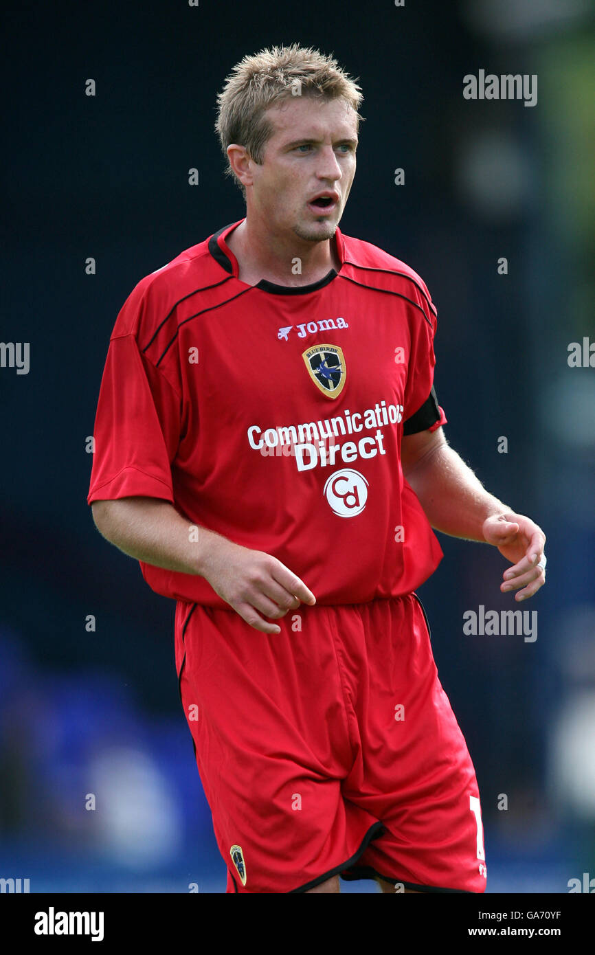 Fußball - freundlich - Stockport County / Cardiff City - Edgely Park. Stephen McPhail von Cardiff City Stockfoto