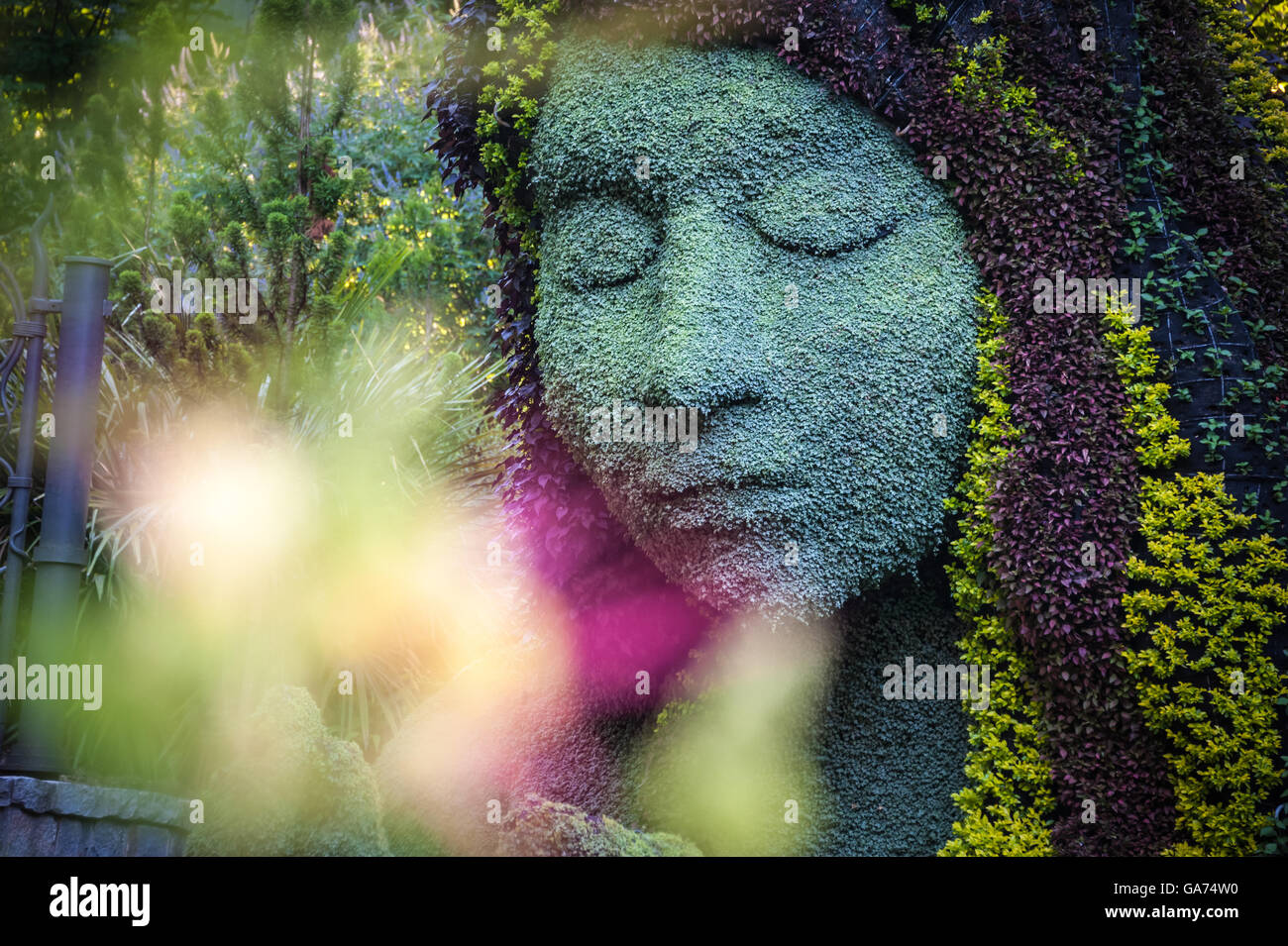 Atlanta Botanischer Garten große Mosaiculture in den Kaskaden-Garten. (Atlanta, Georgia, USA) Stockfoto