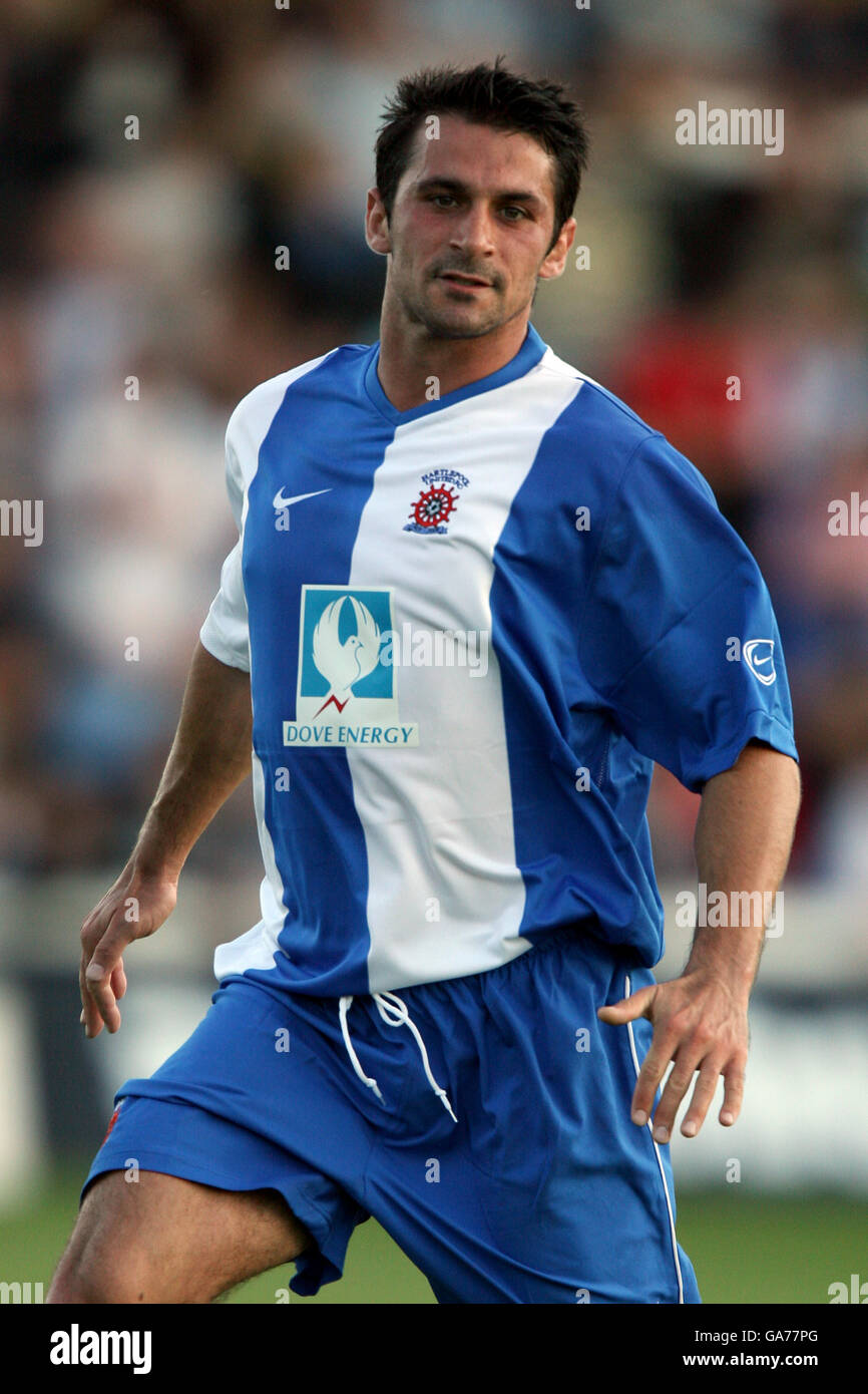 Fußball - freundlich - Hartlepool United gegen Newcastle United - Victoria Park Stockfoto