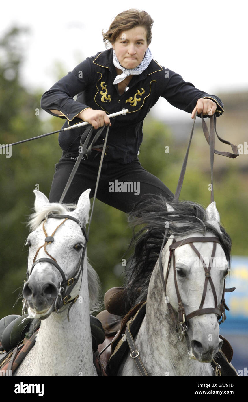 Glasgow Show 2007. The Devil's Horsemen treten während der Glasgow Show 2007 auf. Stockfoto