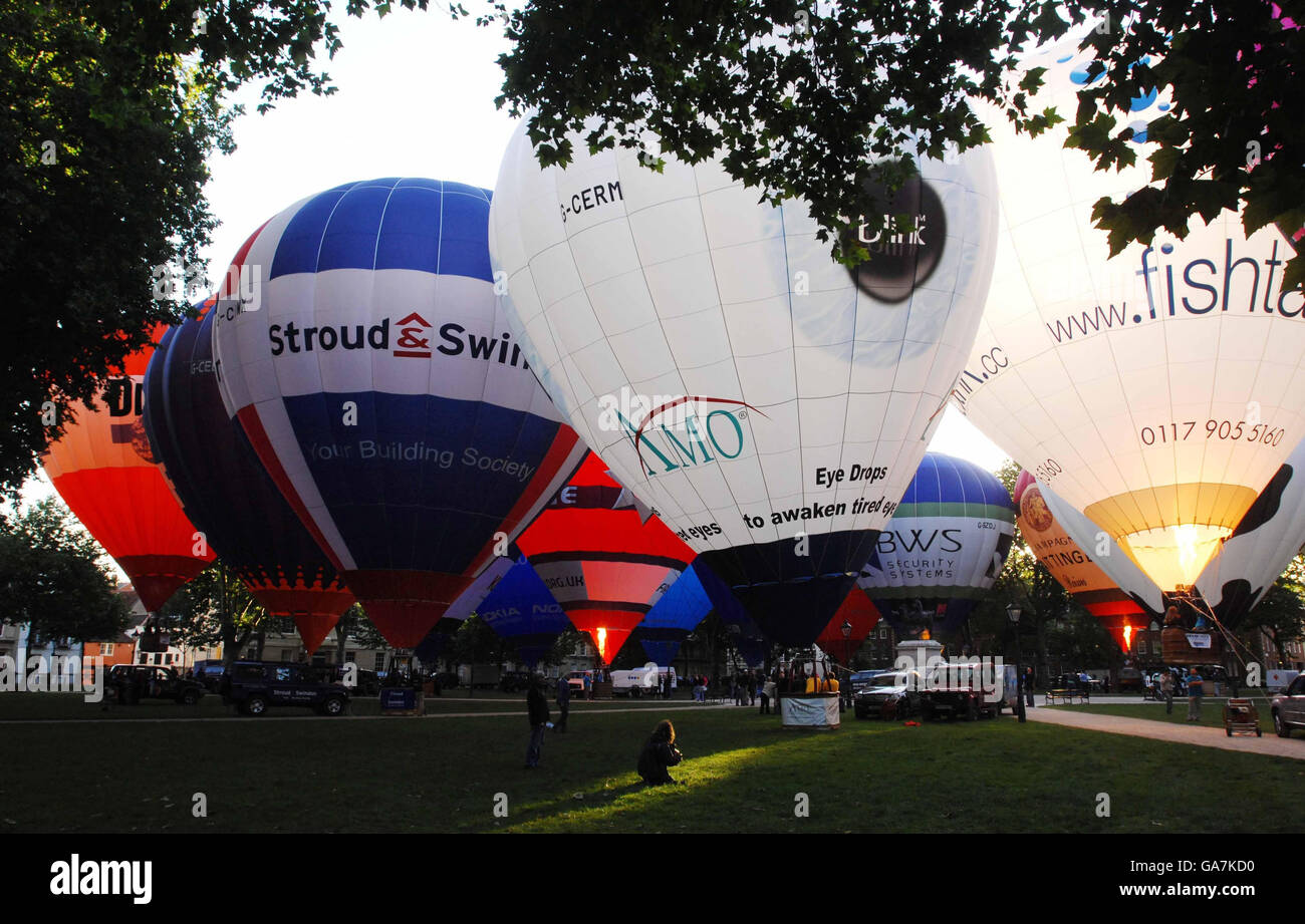 Heißluftballons Stockfoto