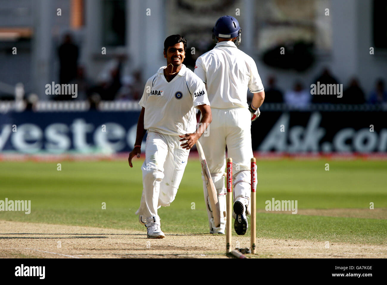 -Npower zweiten Test - England V Indien - Tag vier - Trent Bridge Cricket Stockfoto