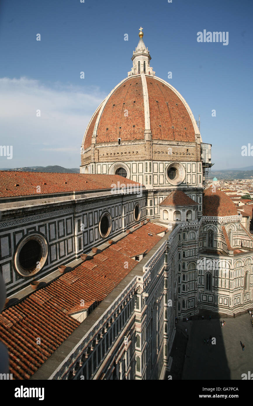 Italien Reisen Lager. Die Kathedrale (duomo) in Florenz. Stockfoto