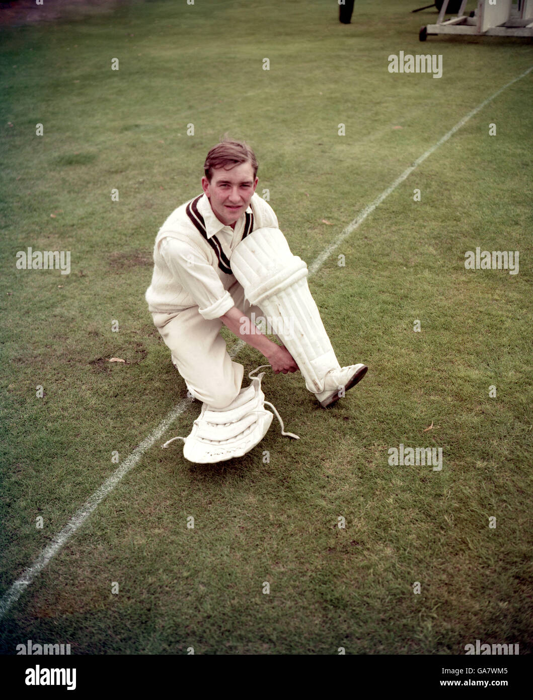 Cricket - Surrey - Photocall. Roy Swetman, Surrey Cricketer um 01/07/1958 Stockfoto