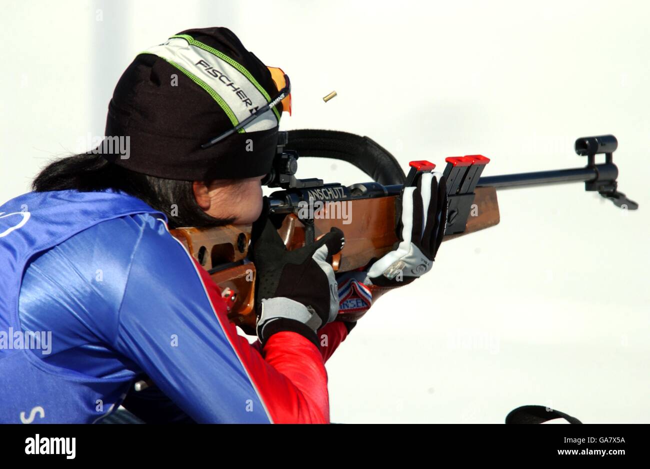 Winterolympiade salt lake city 2002 biathlon Fotos und Bildmaterial