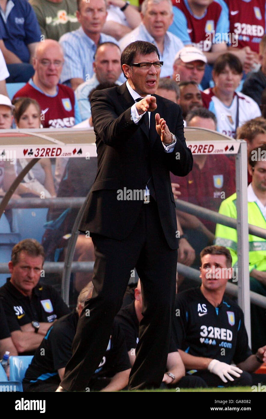 Fulhams Manager Lawrie Sanchez bei Barclays Premier League Begegnung gegen Aston Villa in der Villa Park. Samstag, 25. August 2007 finden Sie unter PA Geschichte. Bildnachweis sollte lauten: David Jones/PA Stockfoto