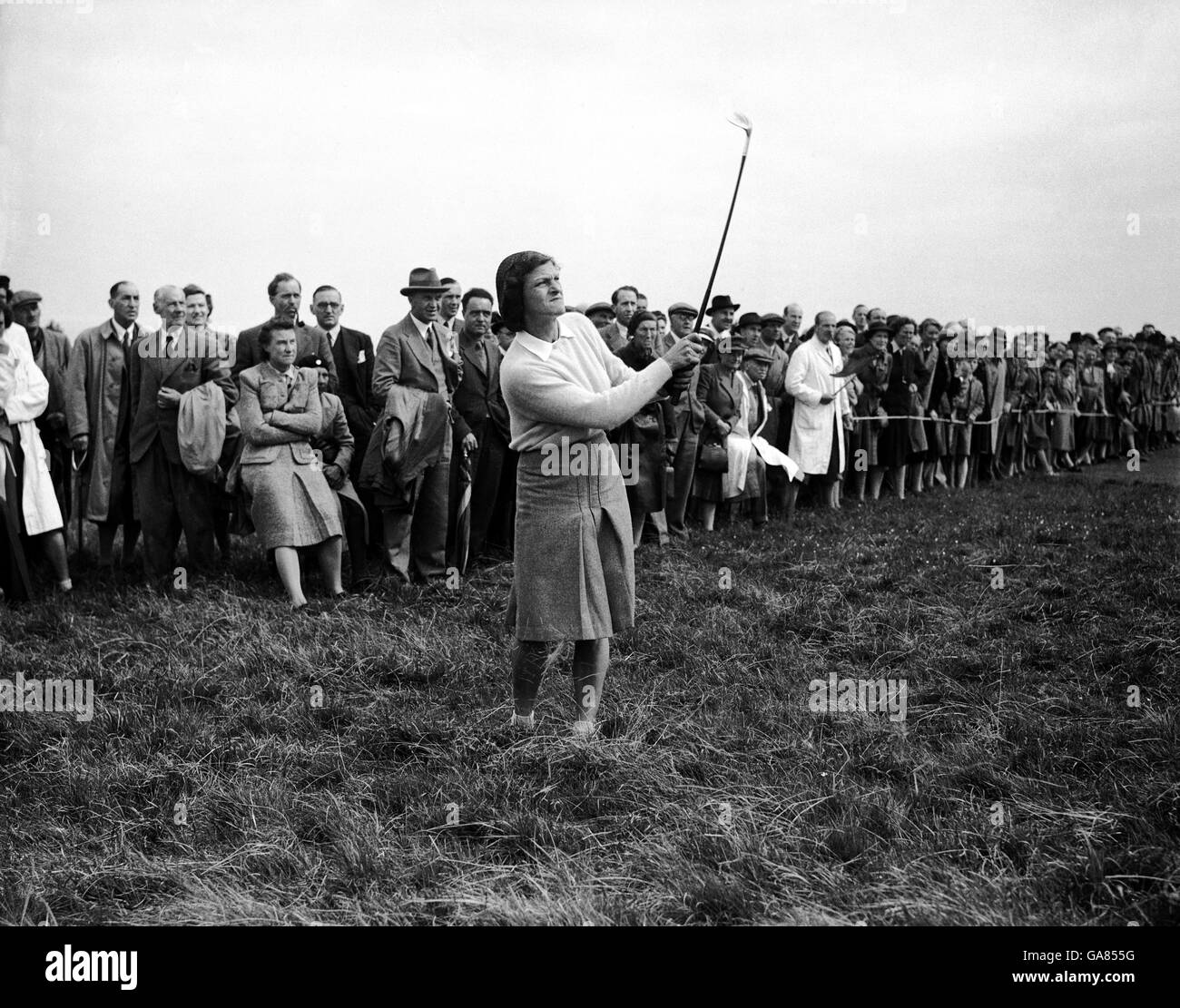 Golf - British Women's Amateur Championship. Mildred „Babe“ Zaharias in Aktion Stockfoto