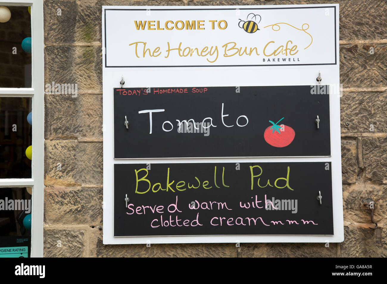 Honey Bun Cafe, Bakewell, Peak District, England, UK Stockfoto