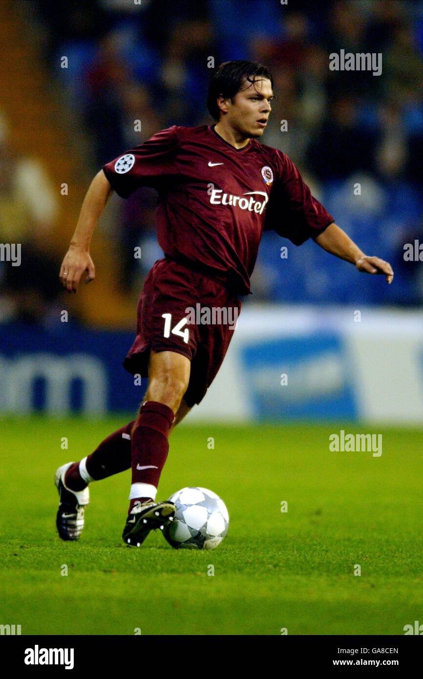 Fußball - UEFA Champions League - Gruppe C - Real Madrid / Sparta Prag. Libor Sionko, Sparta Prag Stockfoto