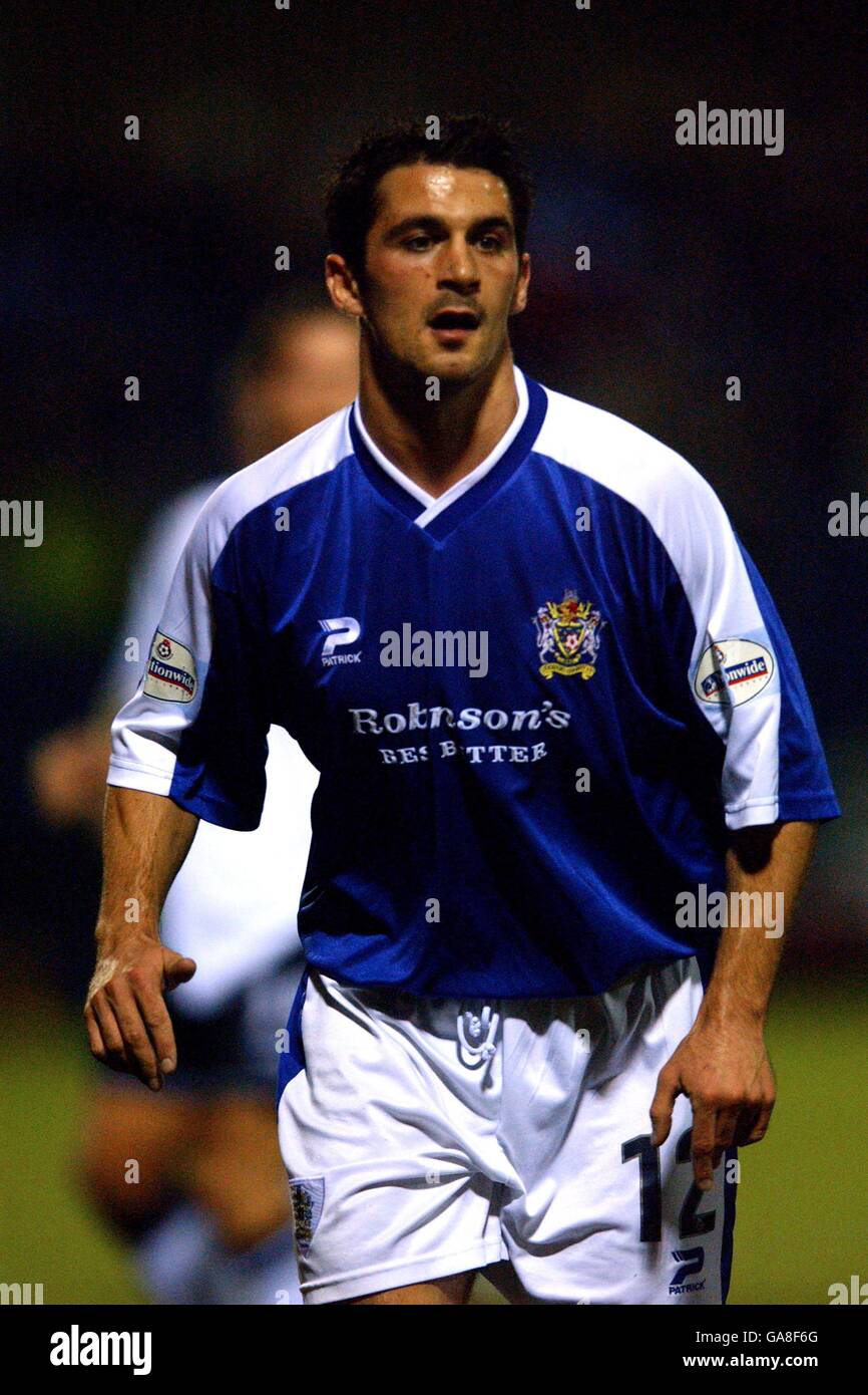 Fußball - AXA FA Cup - Dritte Runde - Stockport County / Bolton Wanderers. Ali Gibb, Stockport County Stockfoto