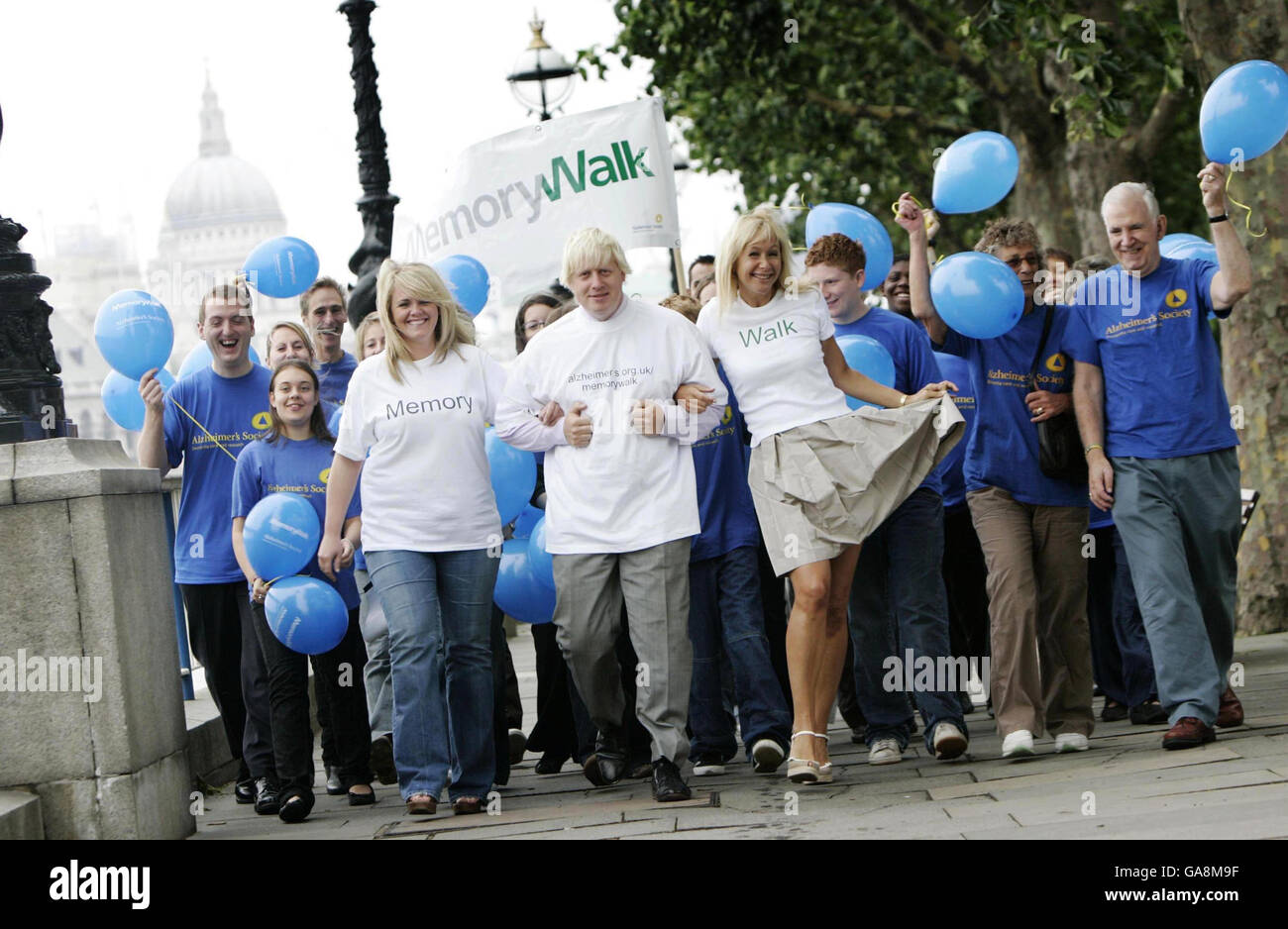 Alzheimer Charity walk Stockfoto