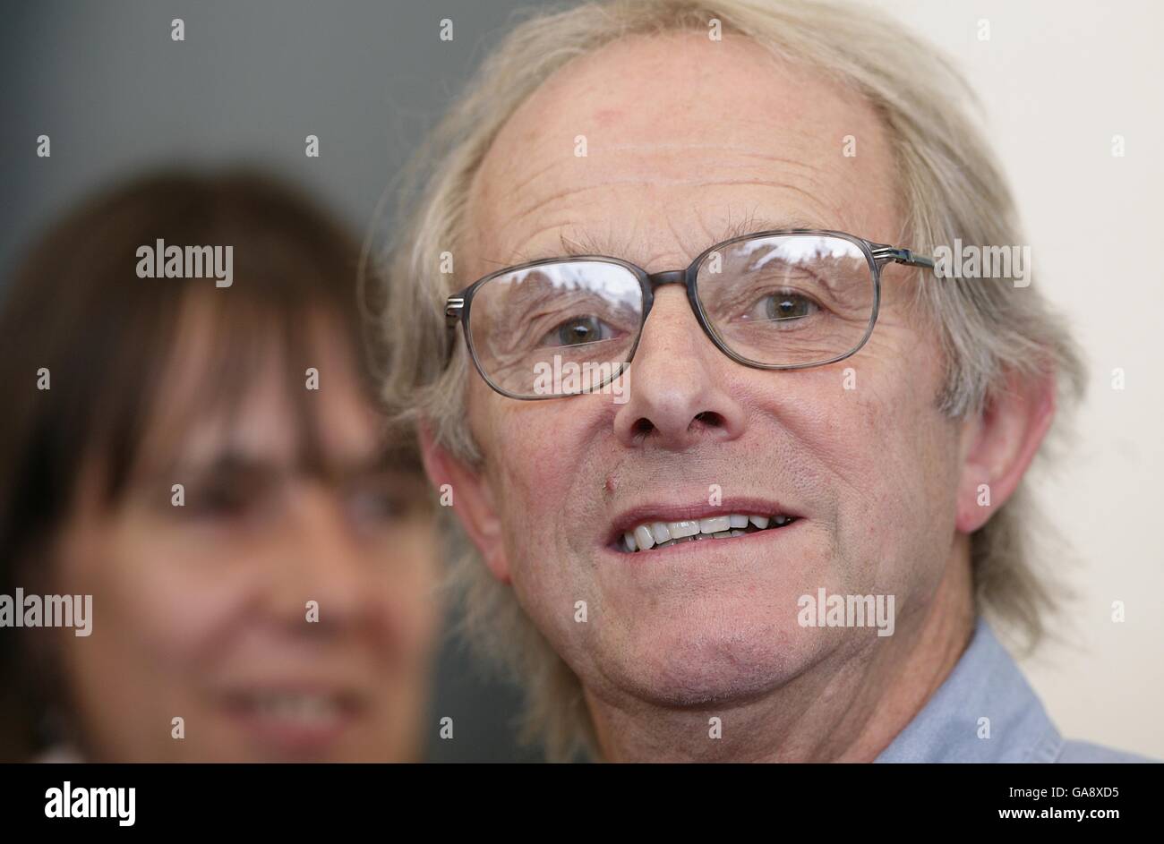 Ken Loach während einer Fotoschau für den Film "IT's A Free World", auf dem Filmfestival in Venedig, Samstag, 1. September 2007. Stockfoto