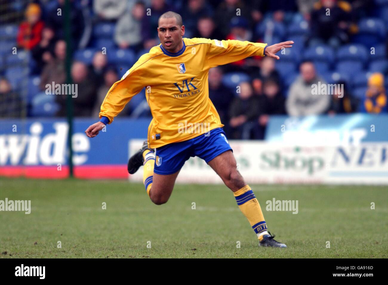 Fußball - bundesweite Liga Division Three - Mansfield Town gegen Scunthorpe United Stockfoto