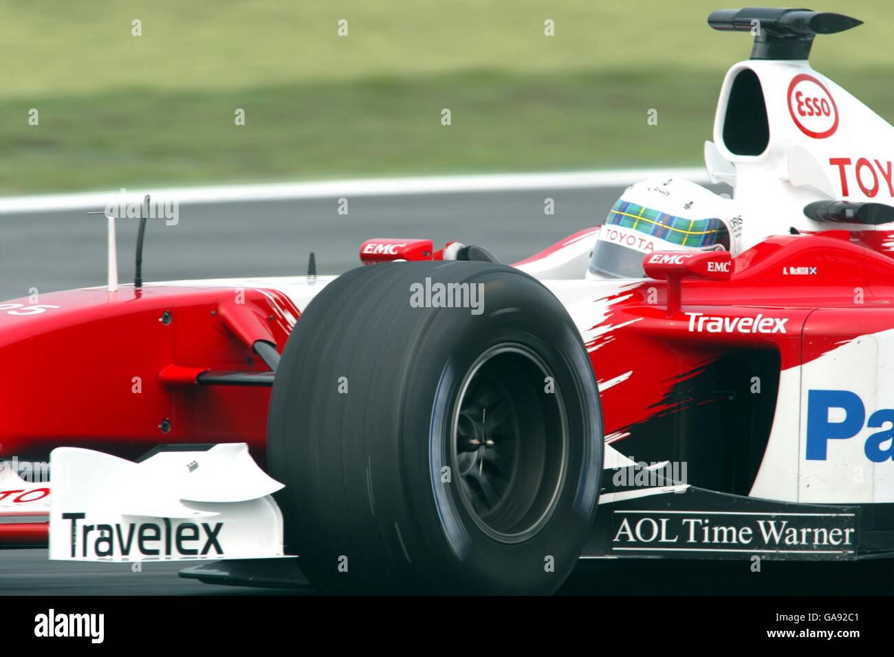 Formel-1-Autorennen – Großer Preis Von Malaysia – Qualifikation. Allan McNish, Toyota Stockfoto