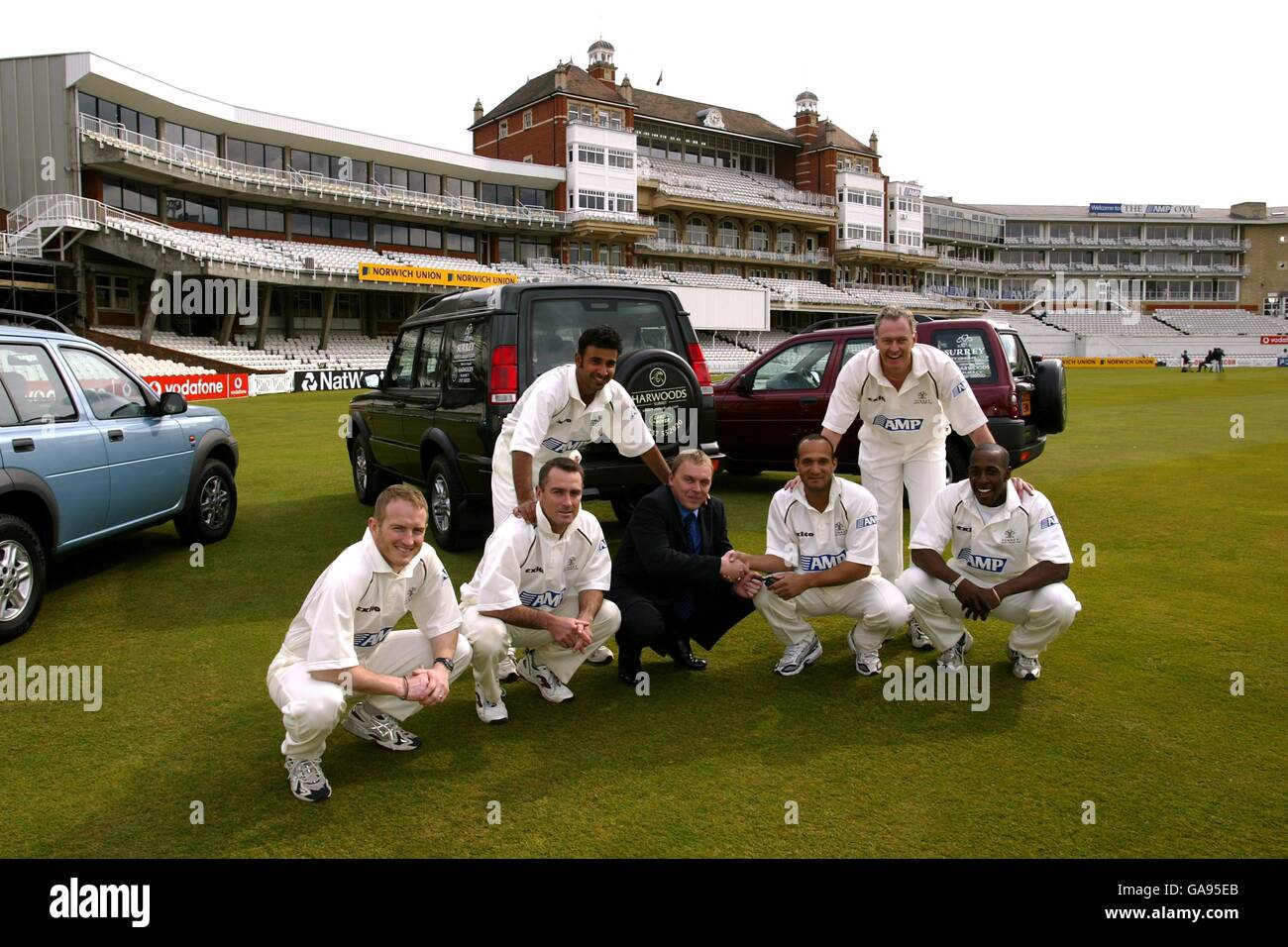 Cricket - Surrey CCC Pressetag Stockfoto