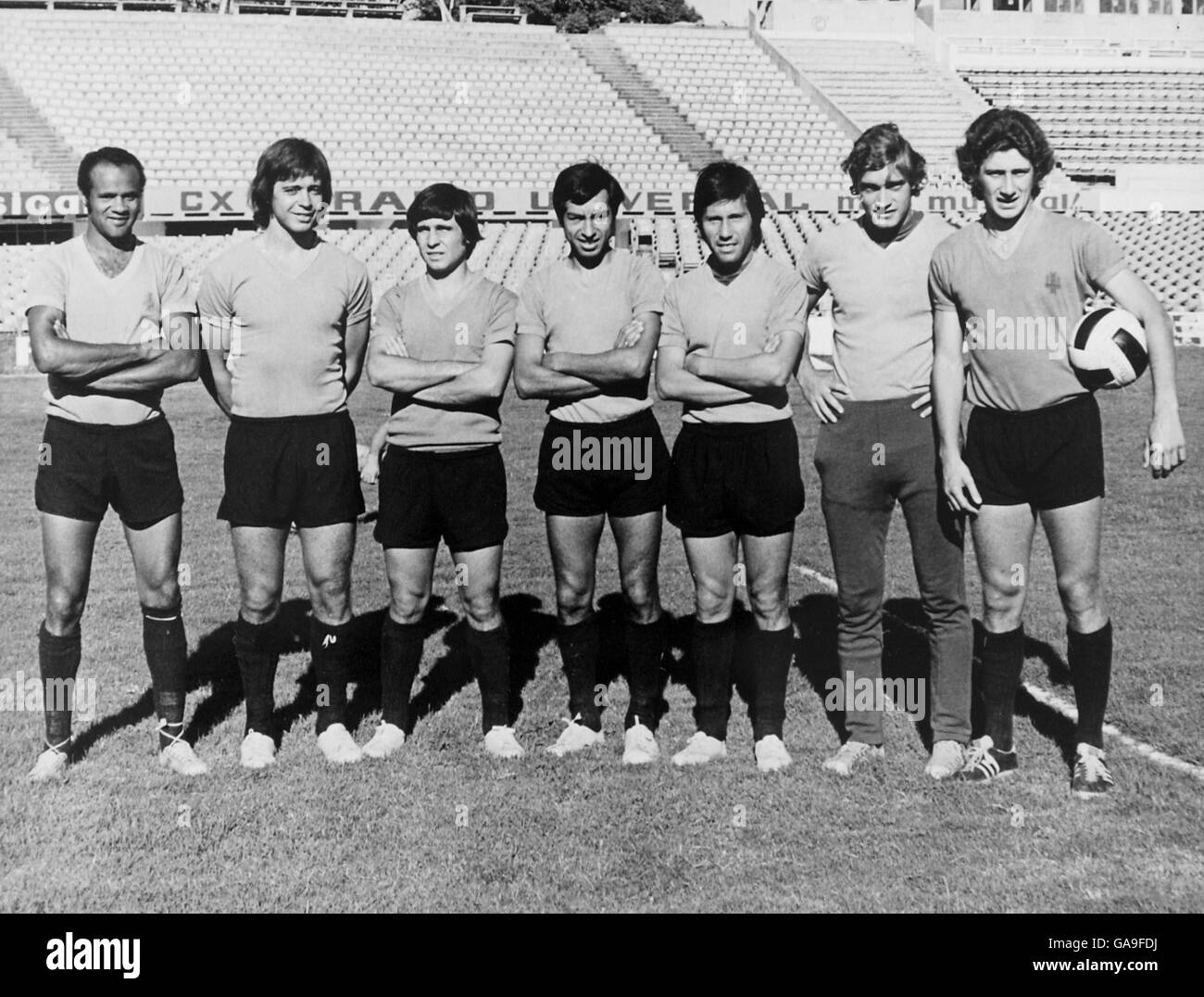 Fußball - WM 74 - Uruguay Stockfoto