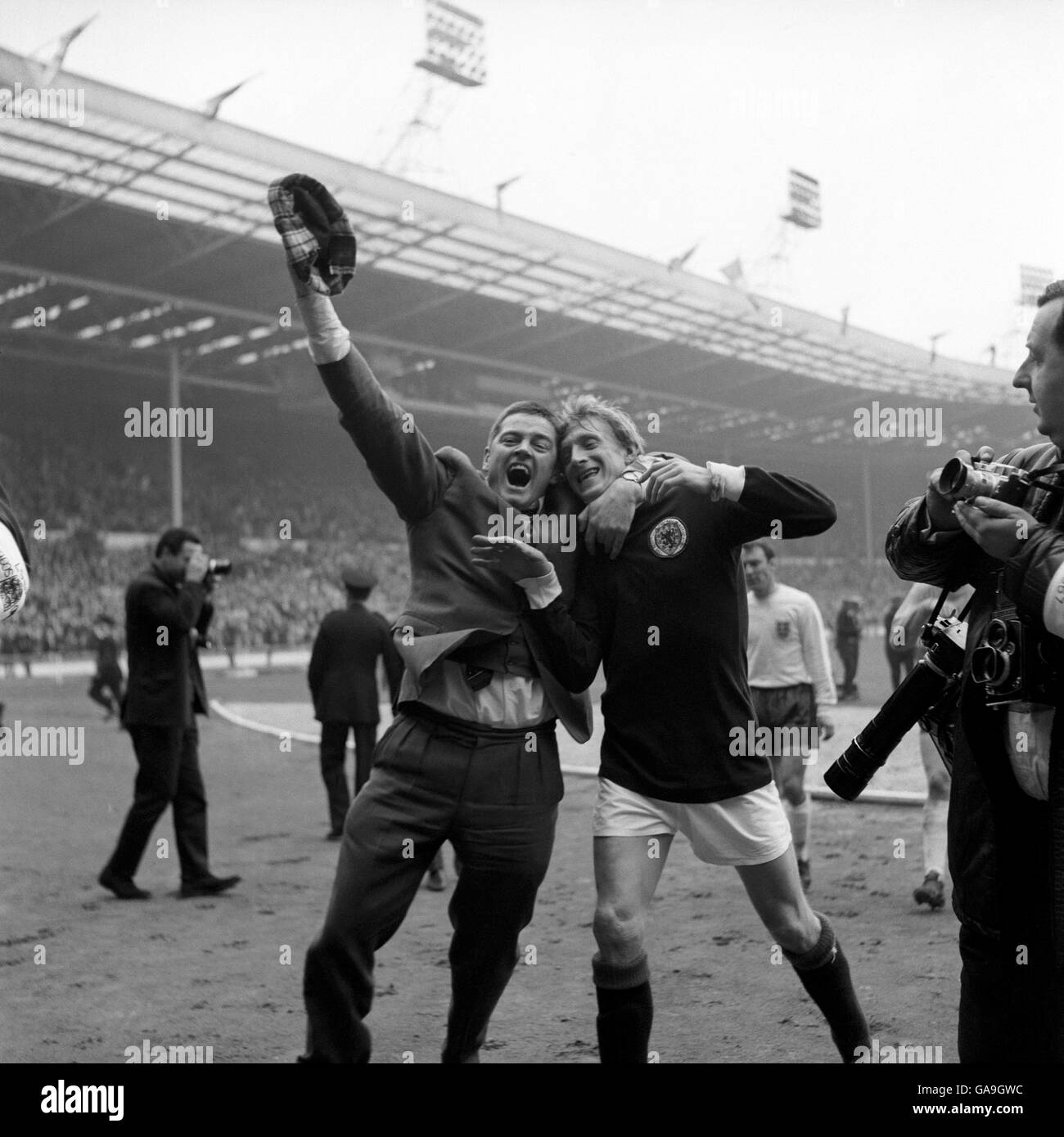 Internationale Fußball - European Championship Qualifier - Gruppe acht - England V Schottland - Wembley Stockfoto