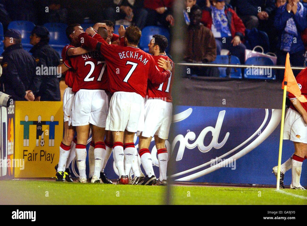 Fußball - UEFA Champions League - Viertel-Final - Hinspiel - Deportivo La Coruna gegen Manchester United Stockfoto