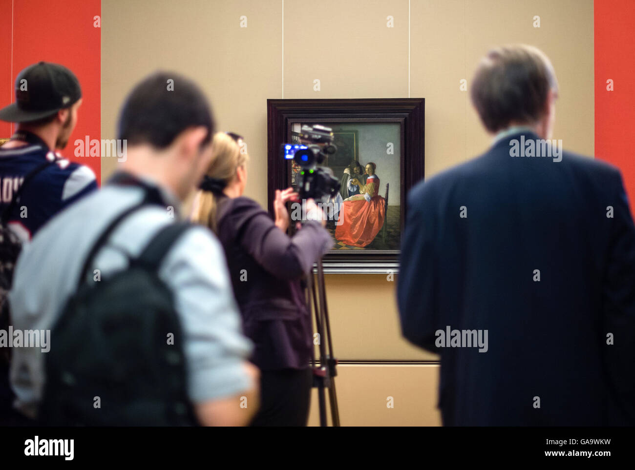 Möbel & Wohnen Leinwandbild Das Mädchen mit dem Weinglas Jan Vermeer Dekoration Möbel & Wohnen Leinwandbild Das Mädchen mit dem Weinglas Jan Vermeer Dekoration