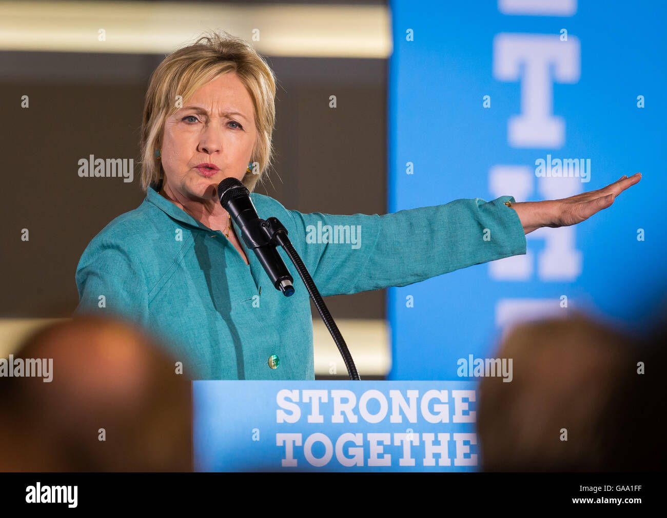 Las Vegas, Nevada, USA. 4. August 2016. Hillary Clinton Rallye in IBEW lokalen 357 Hall in Las Vegas, NV am 4. August 2016. Bildnachweis: MediaPunch Inc/Alamy Live-Nachrichten Stockfoto