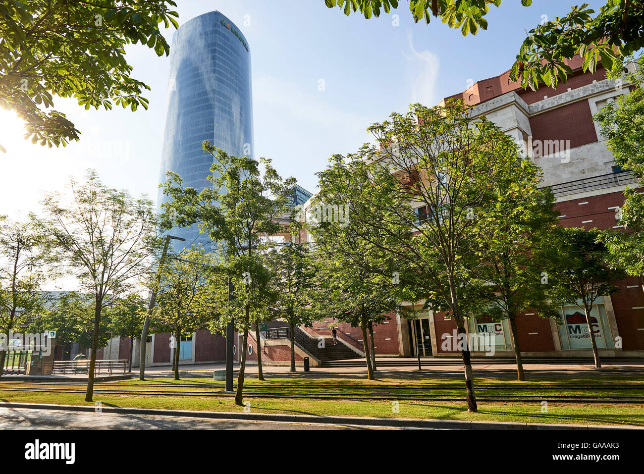 Abandoibarra, Bilbao, Vizcaya, Baskenland, Baskenland, Spanien, Europa, Stockfoto