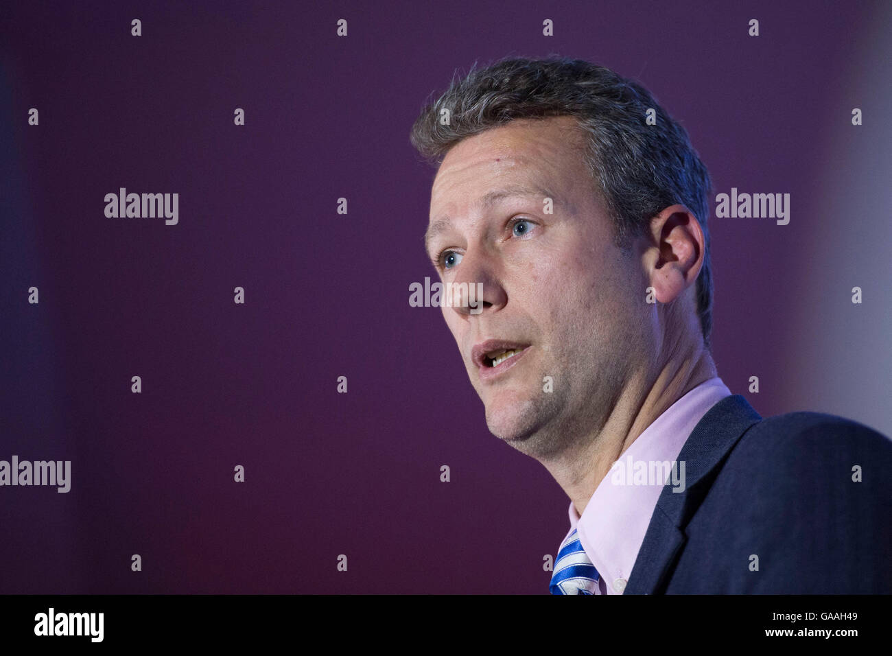 United Kingdom Independence Party (UKIP) führend in Wales und MdEP für Wales Nathan Gill. Stockfoto