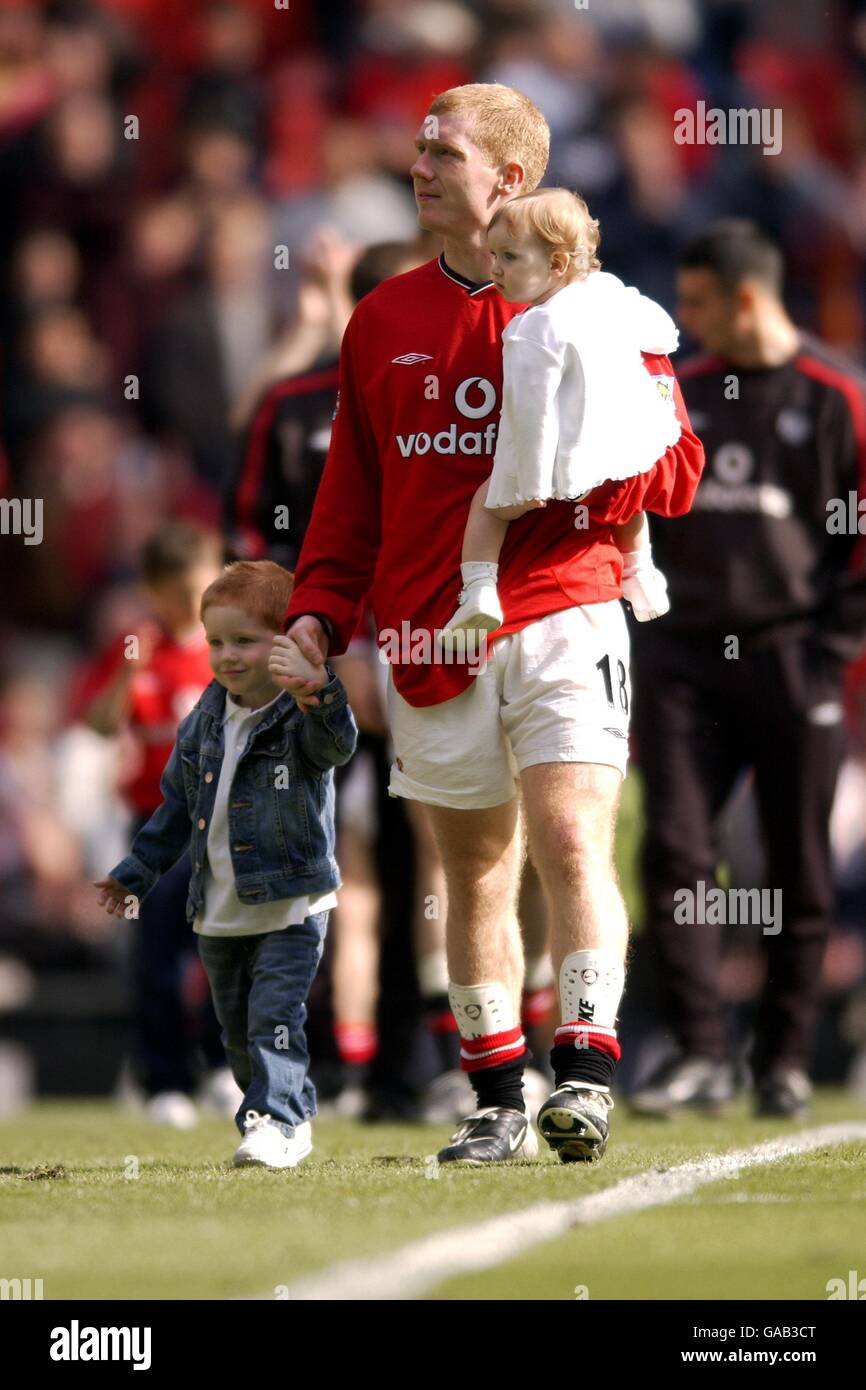 Fußball - FA Barclaycard Premiership - Manchester United / Charlton Athletic. Manchester United und Charlton Athletic Stockfoto