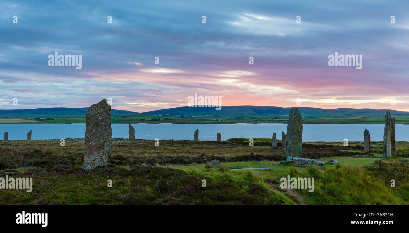 Standing Stones von Orkney Stockfoto