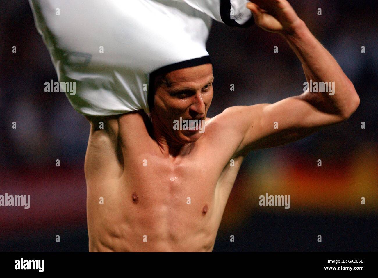 Fußball - FIFA World Cup 2002 - Gruppe E - Deutschland / Saudi-Arabien Stockfoto