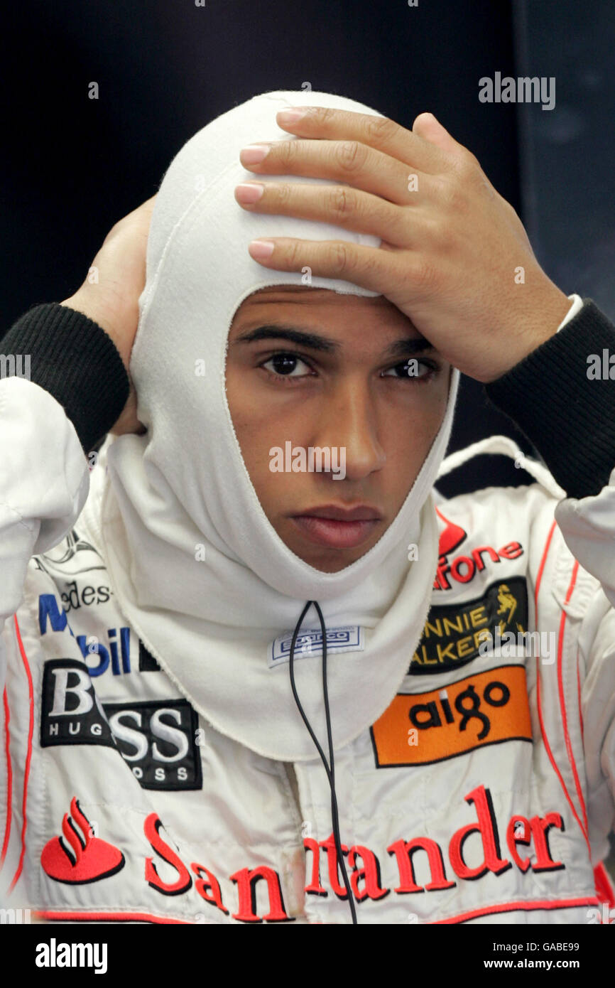 Formel 1 Motor Racing - British Grand Prix - Qualifikation - Silverstone Stockfoto