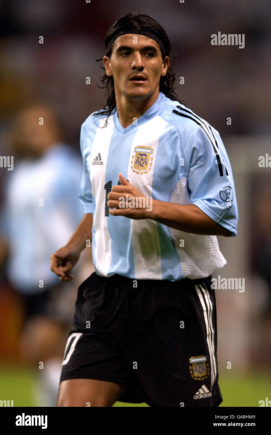 Fußball - FIFA Fußball-Weltmeisterschaft 2002 - Gruppe F - Argentinien gegen England. Ariel Ortega, Argentinien Stockfoto
