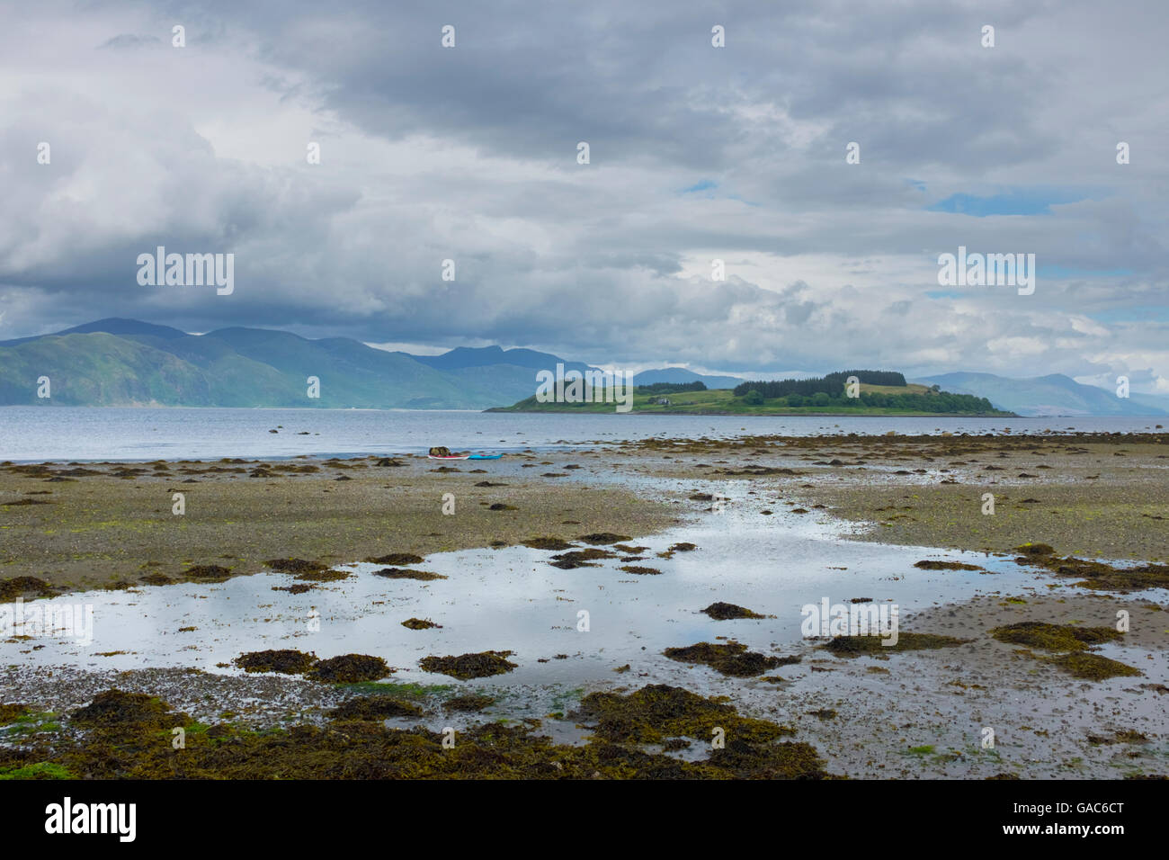 Loch Linnhe und die Insel von Shuna, Schottland. Stockfoto