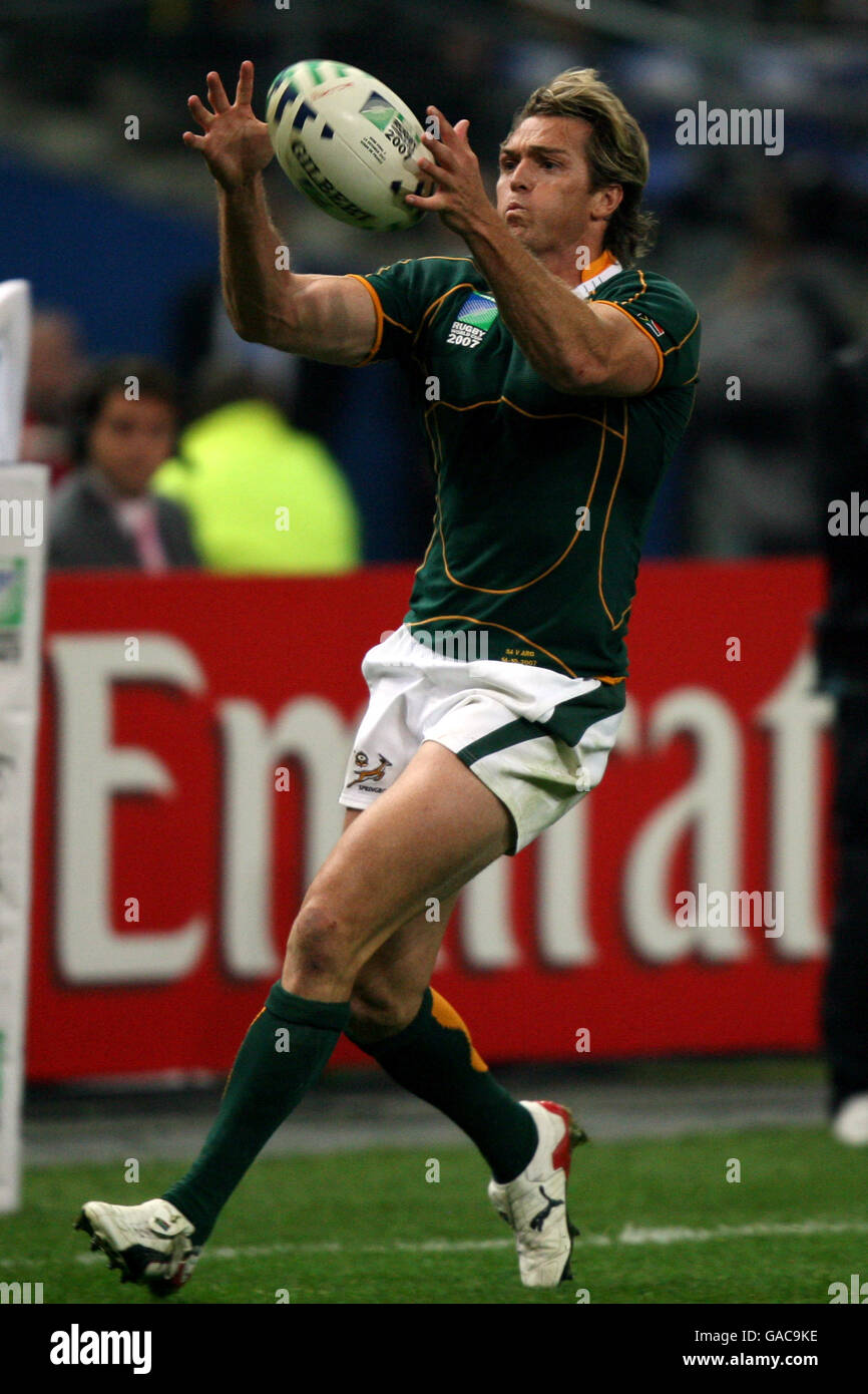 Rugby Union - IRB Rugby-Weltmeisterschaft 2007 - Halbfinale - Südafrika gegen Argentinien - Stade de France. Percy Montgomery, Südafrika Stockfoto