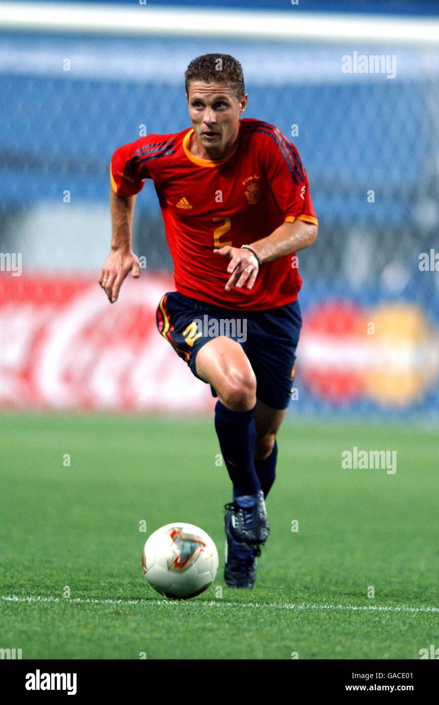 Fußball - FIFA World Cup 2002 - Gruppe B - Südafrika gegen Spanien Stockfoto