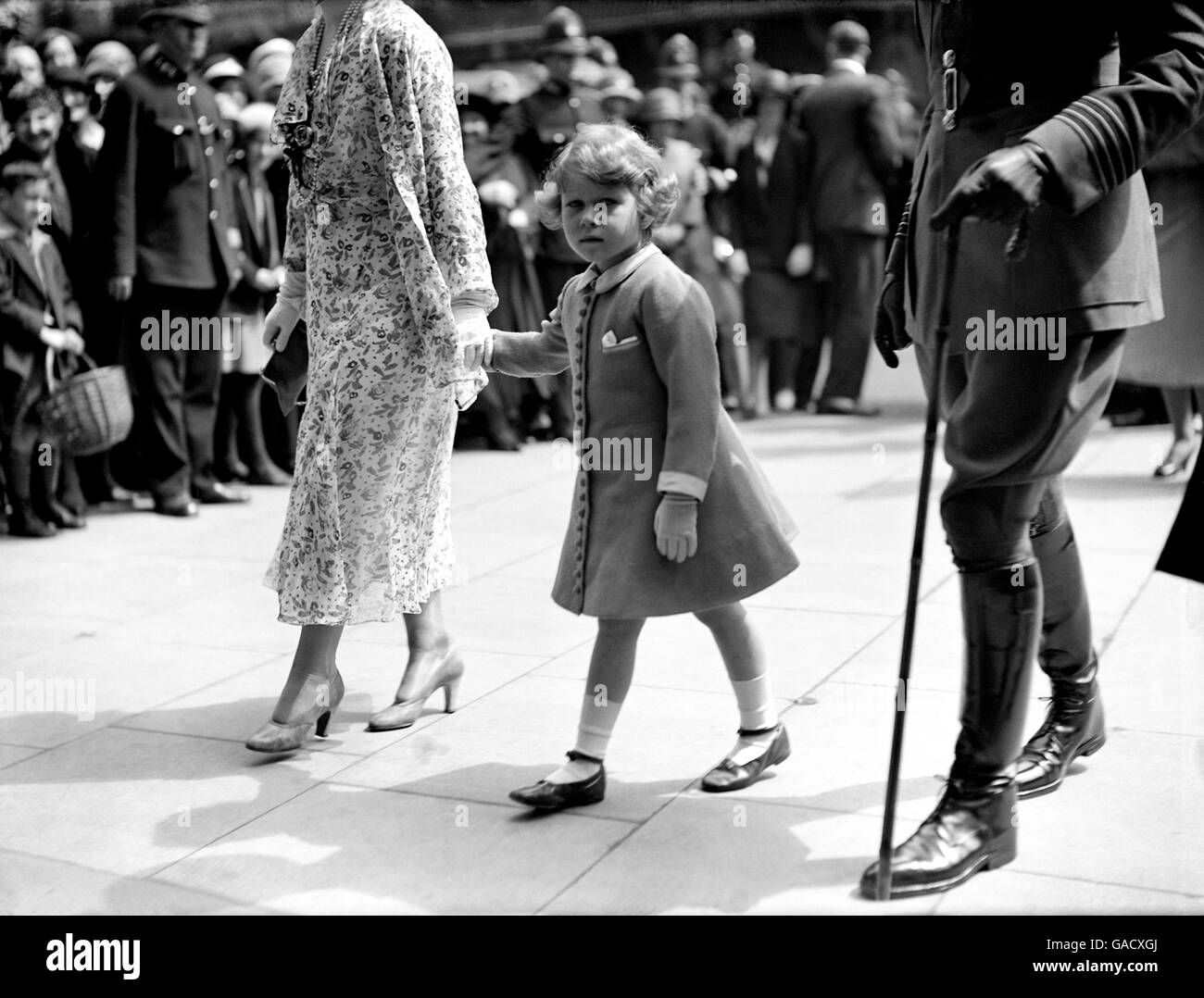 Prinzessin Elizabeth besucht das Königliche Turnier in Olympia. Stockfoto